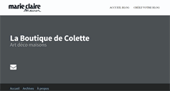 Desktop Screenshot of laboutiquedecolette.blogs.marieclairemaison.com