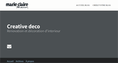 Desktop Screenshot of creativedeco.blogs.marieclairemaison.com