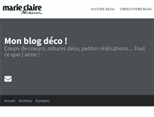 Tablet Screenshot of monblogdeco.blogs.marieclairemaison.com