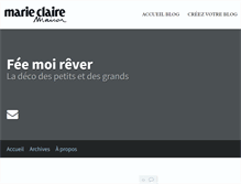 Tablet Screenshot of feemoirver.blogs.marieclairemaison.com