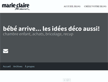 Tablet Screenshot of bebearrivelesideesdecoaussi.blogs.marieclairemaison.com