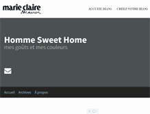 Tablet Screenshot of hommesweethome.blogs.marieclairemaison.com