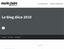 Tablet Screenshot of leblogdeco2010.blogs.marieclairemaison.com