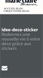 Mobile Screenshot of idee-deco-sticker.blogs.marieclairemaison.com